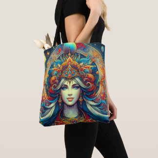 Goddes Head Flowing turkos Hair April - Tygkasse