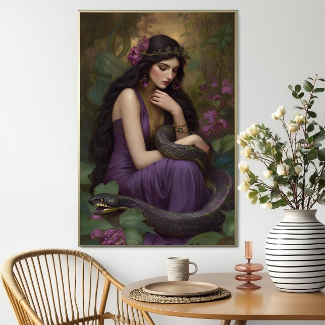 Goddes Lilith, Serpent Queen Awakens Porträtt Poster (Skapare uppladdad)