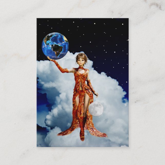 Goddes of Universe Mini Print Visitkort (Framsida)