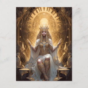 Goddes Queen Fantasy Art Postcard Vykort