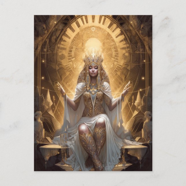 Goddes Queen Fantasy Art Postcard Vykort (Framsida)
