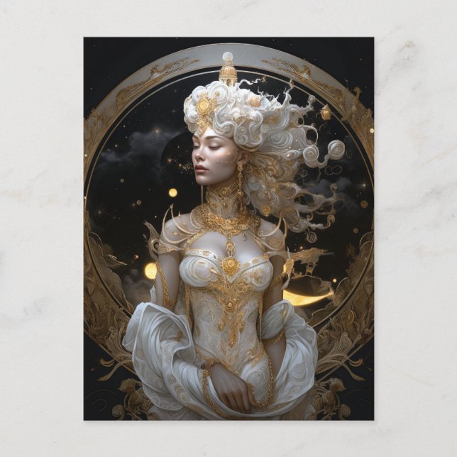 Goddes Queen Fantasy Art Postcard Vykort (Framsida)