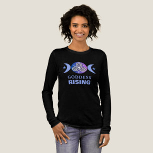 Goddes Stigning Lila-Blue Långärmad Tee