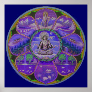 Goddes Tara Mandala Poster