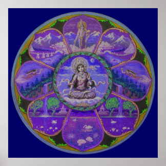 Goddes Tara Mandala Poster