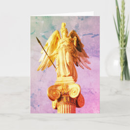 Goddess Athena-hälsningskort - tackkort