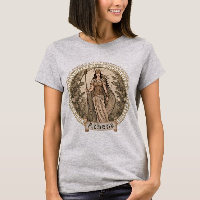 Goddess Athena Tee Shirt (Framsida)