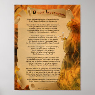 GODDESS BRIGID-INVOKATION POSTER