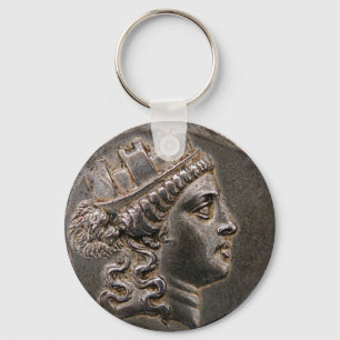 Goddess Cybele Tetradrachm Nyckelring