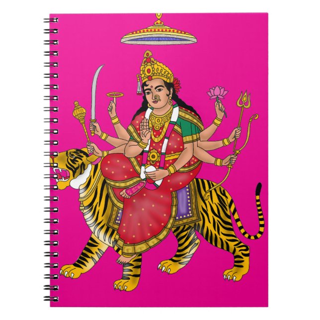Goddess Durga  Anteckningsbok (Framsidan)