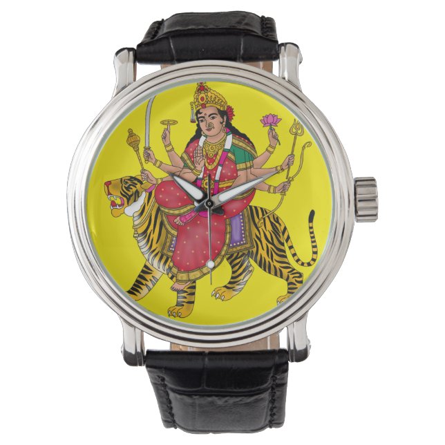 Goddess Durga Clock Armbandsur (Framsida)