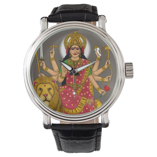Goddess Durga Clock Armbandsur (Framsida)