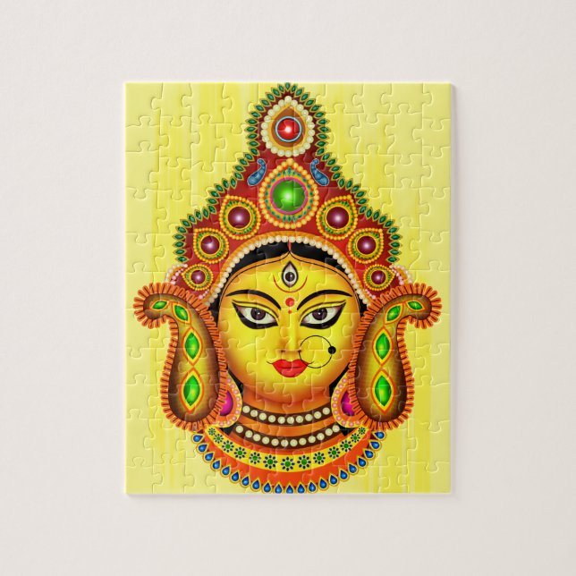 Goddess Durga (Dussehra Festival) Pussel (Vertikal)