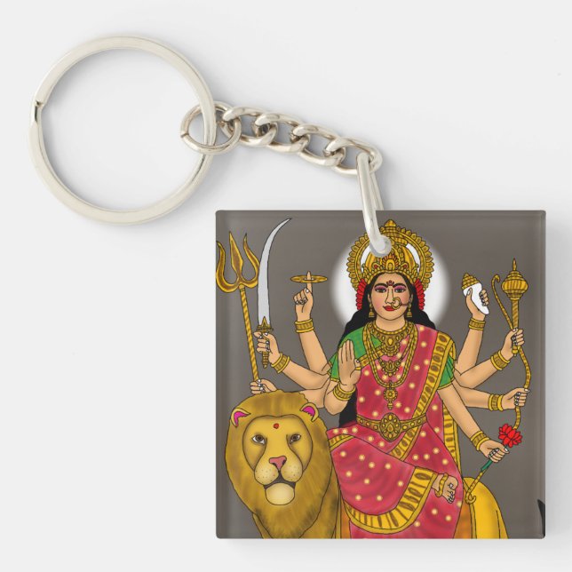 Goddess Durga Keychain (Framsidan)