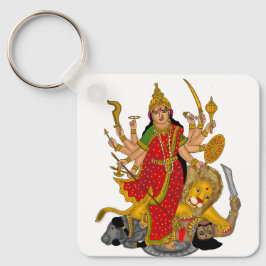 Goddess Durga Keychain Nyckelring