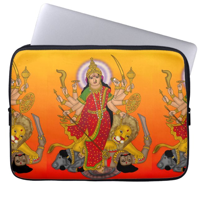 Goddess Durga Laptop Case Fodral (Framsidan)