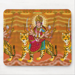 Goddess Durga Mouse Pad Musmatta