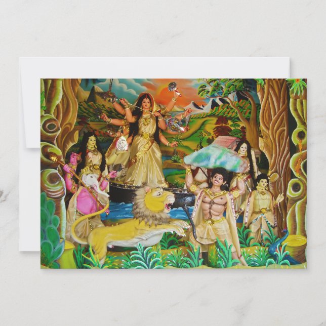 Goddess Durga på Durga-festivalen i Burdwan (Framsida)