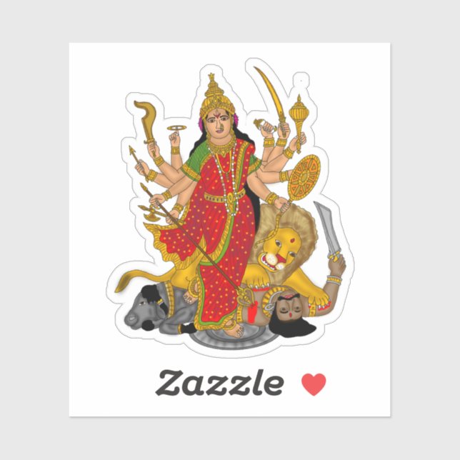 Goddess Durga Sticker Klistermärken (Ark)