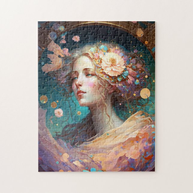 Goddess Fantasy Art Jigszle Puzzle Pussel (Vertikal)