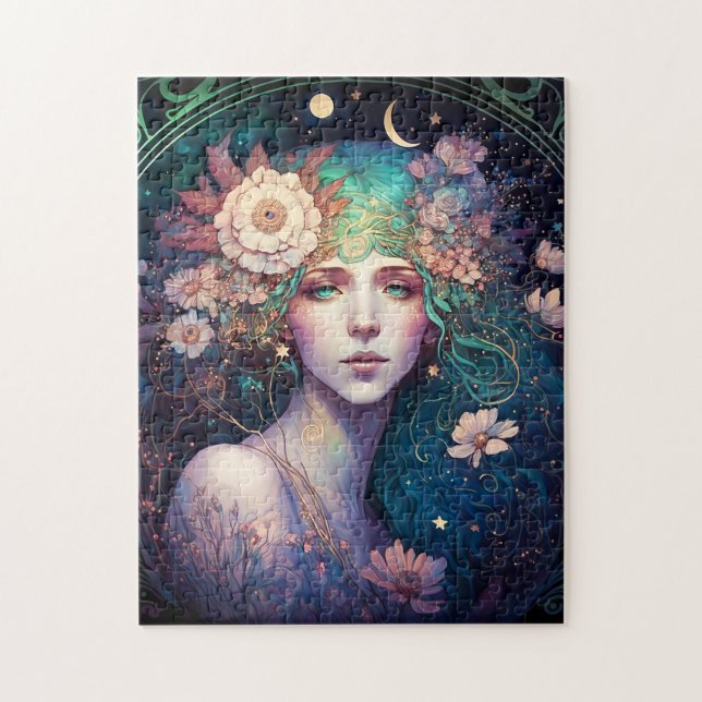 Goddess Fantasy Art Jigszle Puzzle Pussel (Vertikal)