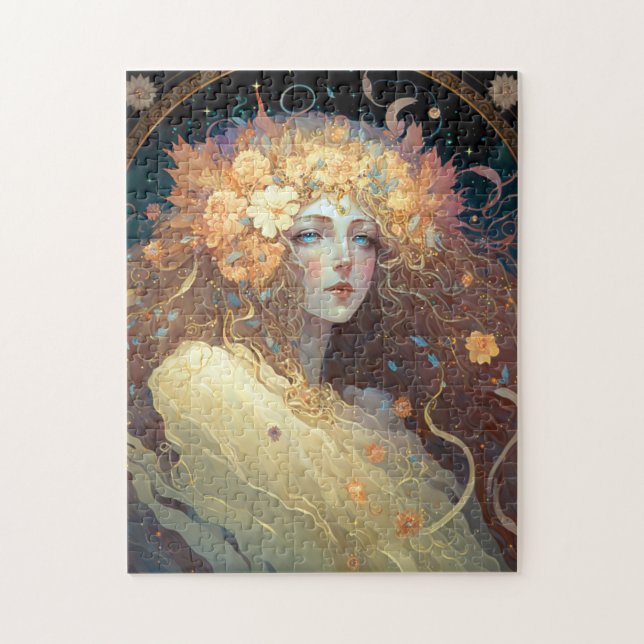 Goddess Fantasy Art Jigszle Puzzle Pussel (Vertikal)