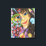 Goddess flicka (Älva Magic of Skye) Canvastryck<br><div class="desc">Vatten färg och bläck från I3Magi</div>