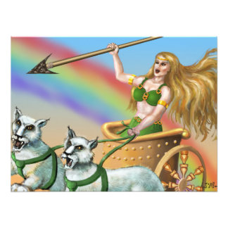 Goddess Freya Photo Print Fototryck