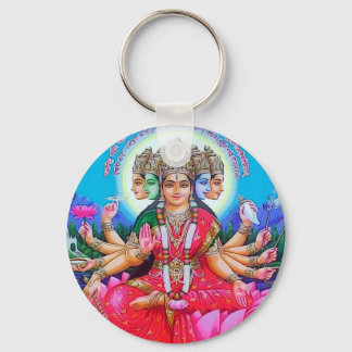 Goddess Gayatri Devi Gudom Nyckelring