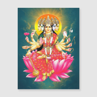 Goddess Gayatri Devi Hindu Gudom Flexible Magnet