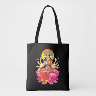 Goddess Gayatri Devi Hindu Gudom Tygkasse