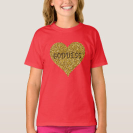 Goddess Heart Golden T-Shirt