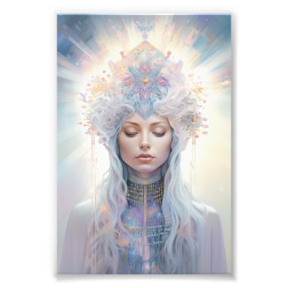 Goddess High Priestess Light Codes Fototryck