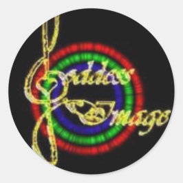 Goddess Image Round Stickers Runt Klistermärke