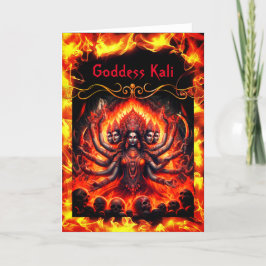 Goddess Kali Greeting-kort Tack Kort