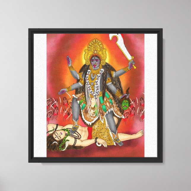 Goddess Kali Kanvastryck (Framsida)
