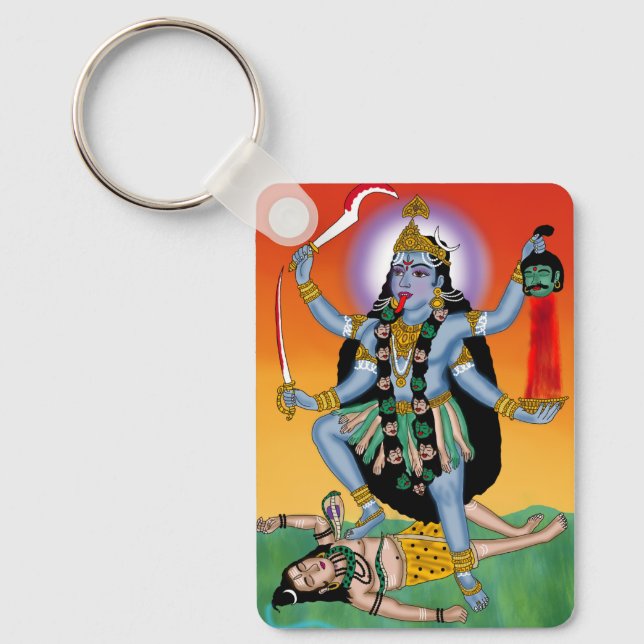 Goddess Kali Keychain Nyckelring (Framsida)