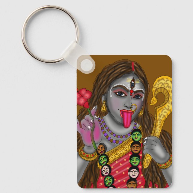 Goddess Kali Keychain Nyckelring (Framsida)