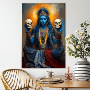 Goddess Kali Morsa i Meditation Modern Fantasy Sku Poster