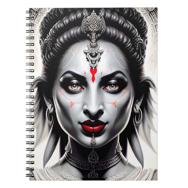 Goddess Kali Notebook Anteckningsbok (Framsidan)