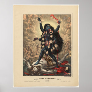 Goddess Kali, Väster Bengal, Calcutta Poster