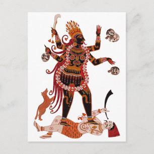 Goddess Kali Vykort
