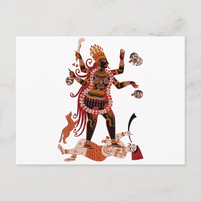 Goddess Kali Vykort (Framsida)