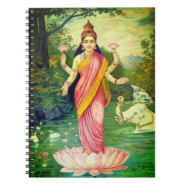 Goddess Lakshmi Anteckningsbok (Framsidan)