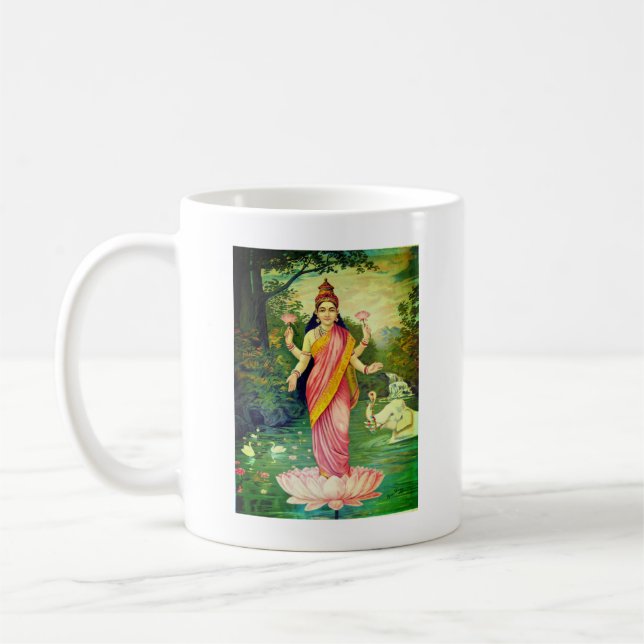 Goddess Lakshmi Kaffemugg (Vänster)