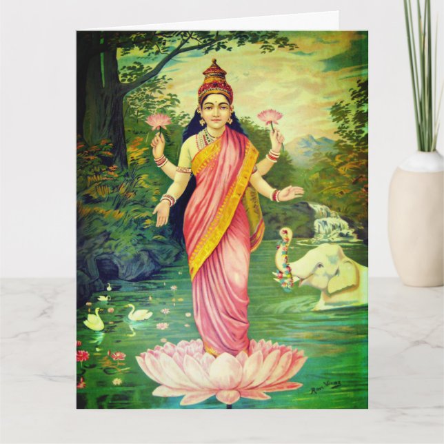 Goddess Lakshmi Kort (Framsida)