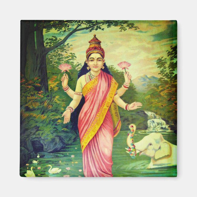 Goddess Lakshmi Magnet (Framsidan)