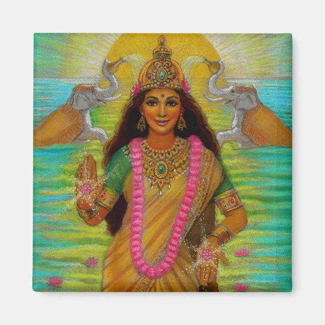 Goddess Lakshmi Magnet (Framsidan)