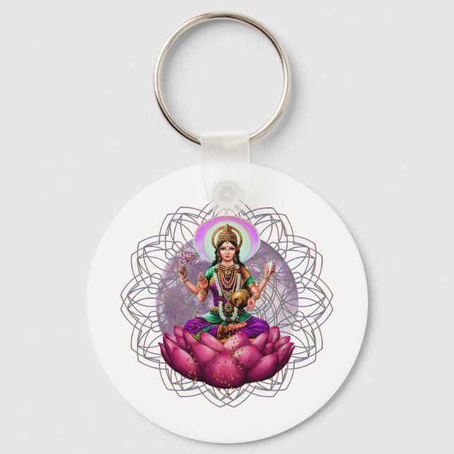 Goddess Lakshmi mandala Nyckelring (Framsida)