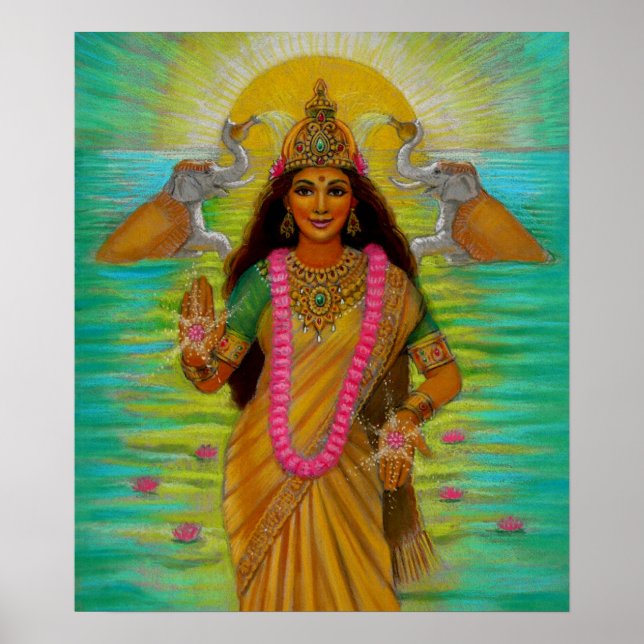 Goddess Lakshmi Poster (Framsidan)